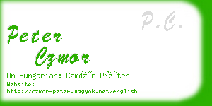 peter czmor business card
